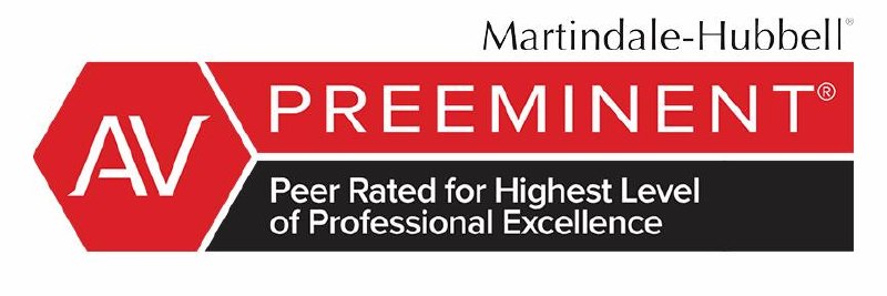 Martindale-Hubbell AV Preeminent — Peer Rated for Highest Level of Professional Excellence
